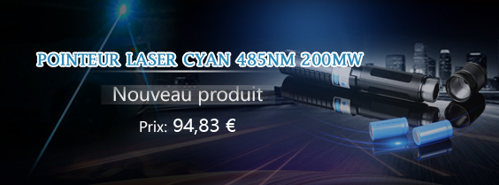 Pointeur laser cyan 485nm